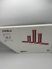 IKEA Gustaf Westman Strala Kerzenständer LED Metall Rot Vinterfint I NEU