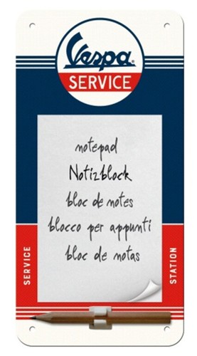 Notizblock schild vespa - notizblock-schild, "vespa