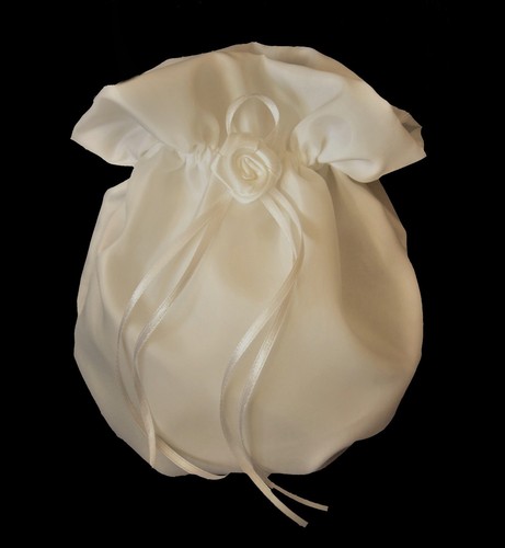 Beutel röschen weiss ivory - weiss,