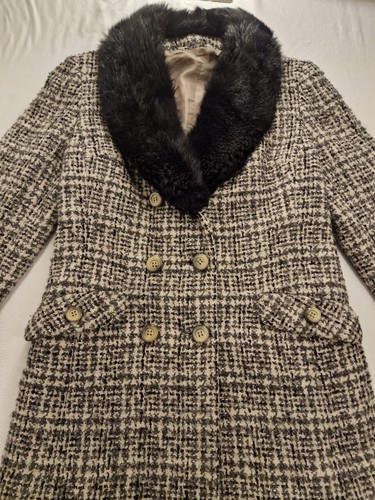 60s vintage mantel jacke - 60s,