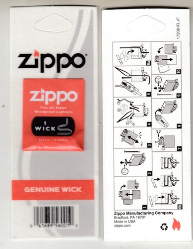 Zippo ersatzdocht wick - 1,