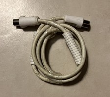 1,1 m Antennenkabel Koaxialkabel Weiß mit Mantelstromfilter