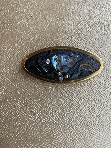 Vintage uhlig brosche mit - vintage,