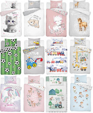 Set 100x135cm Baumwolle Kinder Bettwäsche Bettgarnitur 2-teilig Babybettwäsche