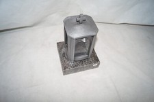 Grablaterne, Grableuchte aus Aluminium Strassacker 40047 mit gebr. Sockel L 23