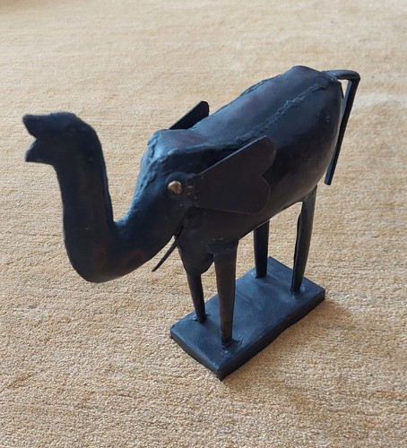 Elefant metallskulptur 30cm - metallskulptur, ca