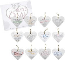 Herz aus Keramik mit Spruch