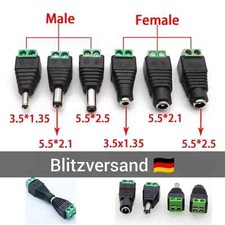 DC Steckverbinder Hohlbuchse Hohlstecker 5,5x2,5mm Adapter Netzteil Kupplung