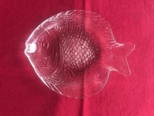 4 Glasteller "Fisch"