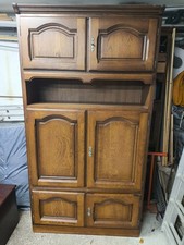 Wohnzimmerschrank Eiche rustikal massiv