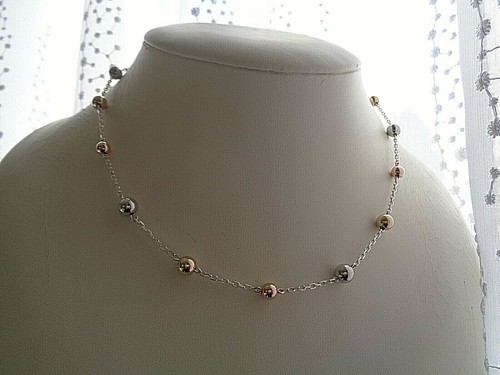 Halskette tricolor gold - halskette,