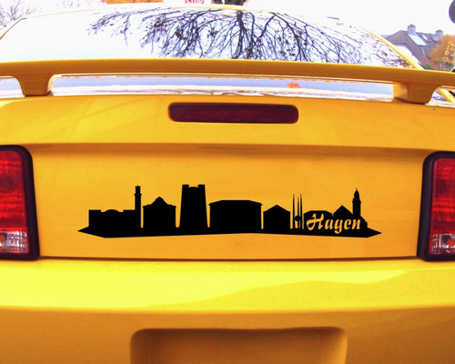 Aufkleber hagen skyline - aufkleber,