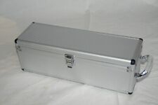 Edle Geschenkbox Alu - Geschenkverpackung für eine Weinflasche -ohne Weinflasche