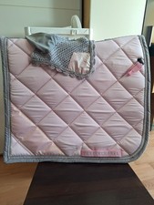 ThePinkHorse Schabracken-Set Glitzer Dressur/Full Winter Rose (rosa)