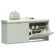 Schuhaufbewahrungsbank grün