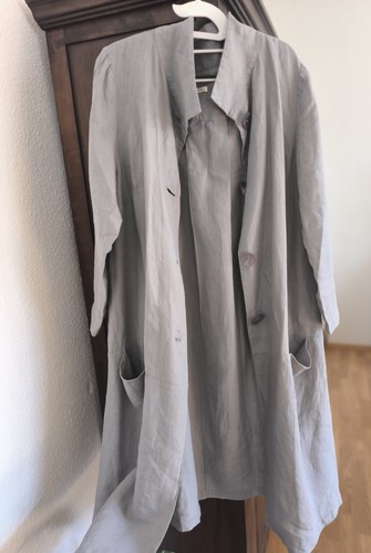 Leinenmantel grau enna - gr, 48