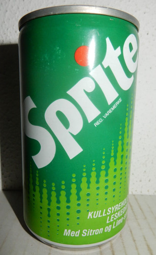 Sprite dose aus - dose, norway
