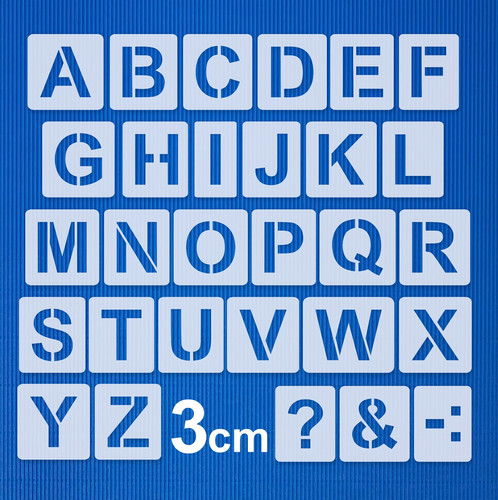 Schriftschablonen 3cm hoch - , ●