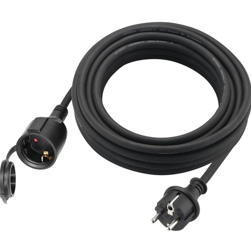 Extension kabel 10m gummi - extension,