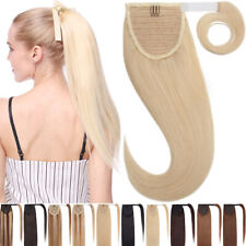 Remy Ponytail Echthaar Pferdeschwanz Zopf Clip In Haarteil Human Hair Extensions