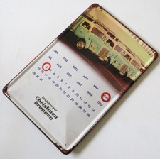 TEUTOBURGER CHRISTINEN BRUNNEN = Blechschild MAKELLOS Dauerkalender LKW Oldtimer