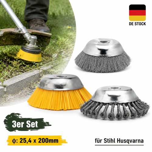 3stk wildkrautbürste gezopft - 3stk,