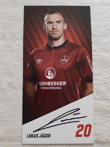 Autogrammkarte lukas jäger - autogrammkarte,