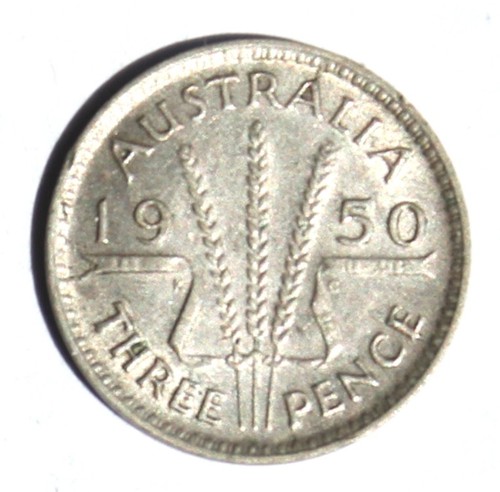 Australien pence 1950 silber - australien,