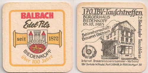 Balbach edel pils - edel-pils, biedenkopf
