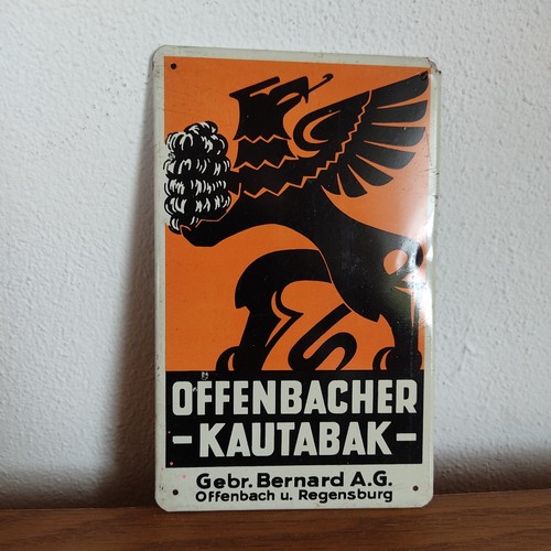 Altes werbeschild blech - altes,