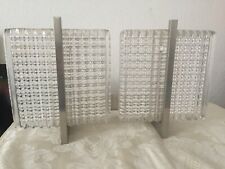 Wandleuchte 60 er Jahre mit  2 Leuchtkörpern Glas /Chrom