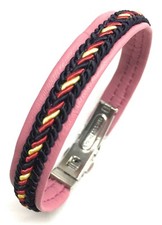 Pulsera cuero bandera España