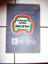 Betriebsanleitung trabant 601 - trabant,