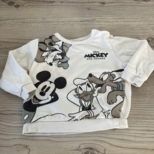 C&A Mickey Mouse Pullover Jungen Gr. 86 Schulterknöpfe