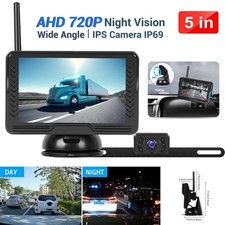 Rückfahrkamera Nummernschild Digital Kabellos Mit 5 Zoll Rückspiegel Monitor HD