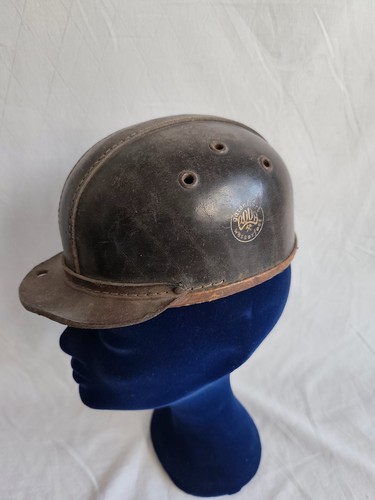 Antiker lederhelm bergbau - antiker,