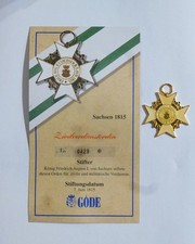Orden Abzeichen Göde Sachsen