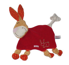 Sigikid Hase Hasi Häschen Esel Pferd Pony in rot braun Schmusetuch Schnuffeltuch