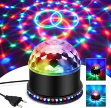 LED RGB Discokugel Kinder Discolicht Musikgesteuert Disco Lichteffekt Partylicht