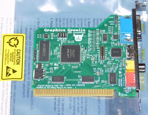 Cga mda grafikkarte platine - cga,