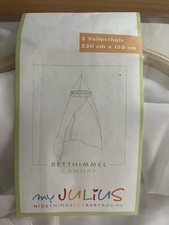 My Julius Betthimmel, 3 Voileschals (230cn x 130cm), Moskitonetz, NEUWERTIG