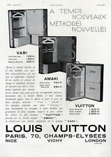 Koffer von Louis Vuitton XL Reklame Frankreich 1933 Paris Schrankkoffer Werbung