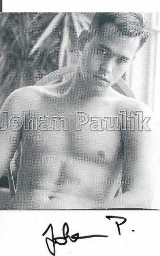 Johan paulik autogrammkarte - johan,