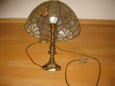 Alte Messing Tischlampe Tischleuchte Mosaik 43x35 Leselampe Stehlampe Jugendstil