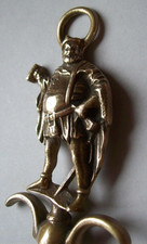 Korkenzieher alt Messing Weintrinker Biertrinker  wohl 1900-1930