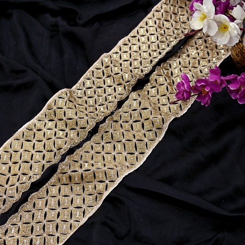 Vintage goldene sari - vintage, bordüre