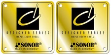 Drum Badge Sonor Designer Gold