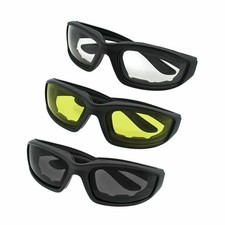 3er Set Motorradbrille