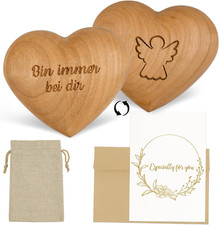 Handschmeichler Herz Holz Schutzengel Glücksbringer Familie Freunde