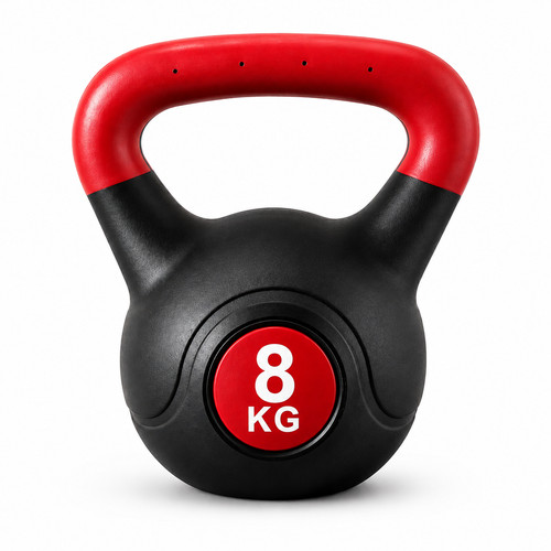 Kettlebell rot schwarz - kettlebell, 8